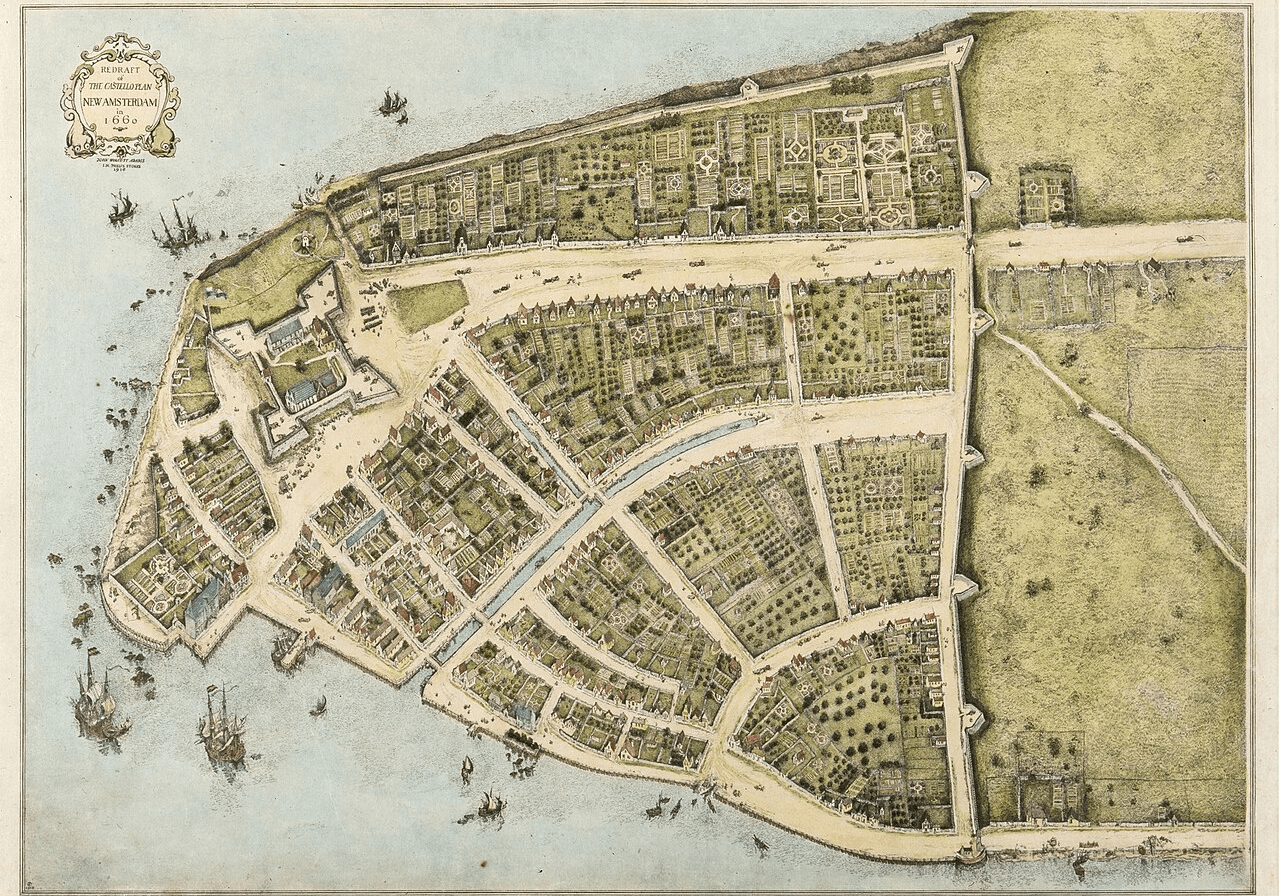 Plan von Neu-Amsterdam 1660
